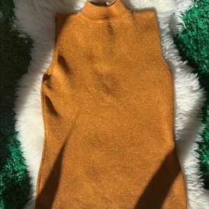 Betsey Johnson Gold Tank Top